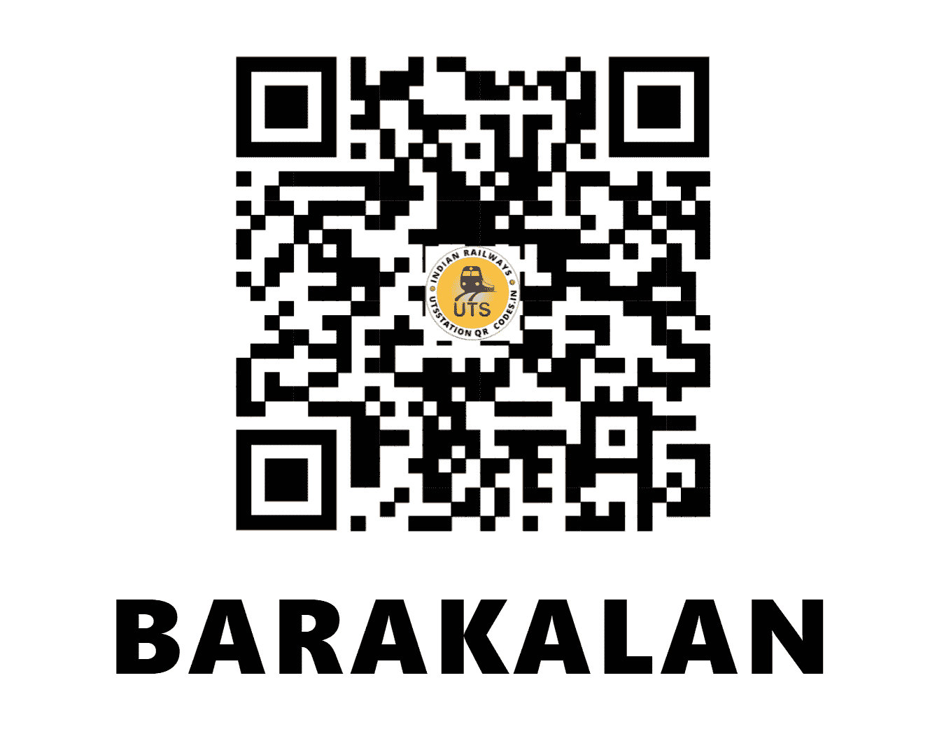 UTS QR Code for BARAKALAN - BQW (EC - UTTAR PRADESH)